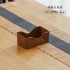 Plato para Escupir Huesos con Veta de Madera Hogareño Mesa de Comedor Pequeño Cuadrado Plato para Escupir Plato de Basura Mesa de Centro de Sala de Estar Semillas de Melón para Snacks Plato de Plástico