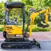 Exportar para o Brasil: Mini Escavadeira Agrícola, Máquina de Demolição e Escavação Interna de 1800KG, Pequena Escavadeira Modelo 18 com Certificação CE