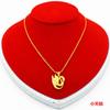 Collar con colgante de moneda europea chapado en oro y cobre para mujer, chapado en Vietnam Sha Jin, joyería de larga duración que no se decolora.