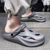 Nuevos Zapatos Croc Sandalias y Pantuflas Baotou de Verano para Hombre con Suela Gruesa para Exterior de Doble Propósito Casuales Perezosos Zapatos de Playa