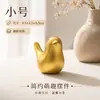 Adornos de Vinilo de Pájaro Dorado Estilo Nórdico, Creativos y Sencillos Decoración Suave para Mesa de Sala de Estar Adornos de Artesanía de Vinilo