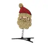 Grampo de Cabelo de Natal Feminino Infantil Decoração de Natal Grampo de Cabelo Atividades de Empurrar Pequeno Grampo de Cabelo Presentes Estudantes Pequenos Presentes