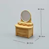 Escenas de Muebles en Miniatura Estilo Antiguo, Mesas, Sillas, Camas, Gabinetes Miniatura Estilo Chino Nuevo, Adornos de Paisajismo DIY para Casas de Muñecas, Accesorios para Fotos