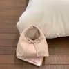 2026 Bolsa de Mão Matte da Moda Retro Fashion Simples Versátil Diária Bolsa de Ombro Texturizada Bolsa Transversal com Laço