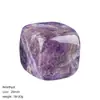 Adorno de cubo de cristal natural de 20 mm transfronterizo para macetas, acuarios y paisajismo, piedra de vino de hielo cuadrada de piedra semipreciosa pulida