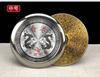 Bússolas pequenas de aço inoxidável, bússolas redondas portáteis de bagua com tampa, ornamentos portáteis para iniciantes, bússolas de feng shui