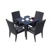 Mesas y Sillas de Ratán para Exterior Personalizadas Patio Terraza Jardín Combinación de Muebles para Exterior Balcón Ocio Juego de Sillas de Ratán para Exterior