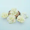 Flor de Arcilla Blanda Estéreo de 35 mm Flor de Rosa Colorida Joyería para el Cabello Antigua Accesorios Collar Broche DIY Material Hecho a Mano