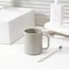 Vaso para enjuague bucal para uso doméstico, alto valor estético, vaso para lavarse estilo ins, vaso para cepillos de dientes para niños y parejas, vaso accesorio dental creativo