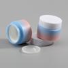 Botella de crema con degradado colorido de 15 g, paquete cosmético de prueba pequeño, material micro exfoliante, botella de crema para manos y ojos.