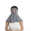 Mascarilla Protectora Solar Facekini Cara Completa Anti-UV Parasol Verano Seda de Hielo Transpirable Conducción Protección de Cuello Velo Mascarilla