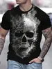 Suporta Dropshipping Multiplataforma de Novas Camisetas Masculinas de Manga Curta Estilo Esportivo Europeu e Americano com Estampa Digital de Verão
