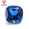 Espinela Azul Sintética Fertilizante Cuadrado 113 # Piedra Suelta Azul, Cabujón de Zafiro Sintético Azul Cuadrado Grueso, Joyería al por Mayor