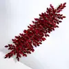 Tocados para Novia Europeos y Americanos Cinturón de Cabello de Pedrería Hecho a Mano Corona de Cabello de Color Full Diamante Accesorios para Vestidos de Boda de Industria Pesada DZ005