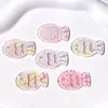 Lindo y claro pez pequeño pasador resina accesorios para hecho a mano DIY taza de pegamento de crema imán de refrigerador parches decorativos accesorios