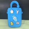 Bolsa de Silicona con Cremallera de Agujeros Bolso de Mano de Verano para la Arena Bolso de Agujeros Colorido Bolso de Playa DIY Bolso de Gelatina
