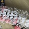 Seda de leche soluble en agua código de barras grande diseño de falda de encaje ancho 13 cm encaje encaje accesorios para mujer accesorios de ropa para niños