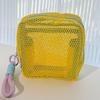 Bolsa Cosmética de Malla Dopamina para Mujer, Portátil, de Gran Capacidad, Bolsa de Malla Tofu, Bolsa de Almacenamiento, Bolsa de Aseo, Venta al por Mayor de Fábrica