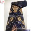 Al por mayor malla de poliéster con lentejuelas bordadas de posicionamiento de ancho completo encaje vestido elegante vestido de novia ropa para actuación en escenario tela