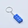 Pingente de Blocos de Construção 2*4 Pendente para Bolsa Chaveiro de Blocos de Construção Versátil Presente Chaveiro Acessórios DIY Venda Quente Transfronteiriça