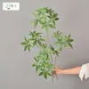 Rama Grande de Madera con Forma de Pico de Pato de Hoja de Dinero Artificial para Arreglos Decorativos en Habitaciones Modelo, B&Bs, Salas de Estar y Decoración del Hogar