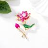 Broche Criativo de Luxo Leve Coreia do Sul Zircônia Fina Combina com Tudo Retrô Elegante Elegante Acessórios de Casaco Corsage de Terno