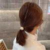 Goma de Pelo Minimalista con Perla Grande para Mujer, Estilo Coreano, Diadema de Alta Gama, Nuevo Estilo Otoño e Invierno, Goma de Pelo, Accesorio para el Cabello de Alta Gama