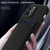 Adecuado para iPhone16promax tarjeta todo incluido 15 funda de teléfono móvil piel-sensación mate 14 paquete de tarjeta agujero fino 11 funda de teléfono móvil