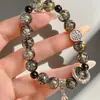 Pulsera de Gato de la Suerte de Loto de Tendencia en Tiktok al por Mayor en Stock Regalo Elegante de Gama Alta para Novia Pulsera Ins de Cuentas