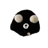 Gorro de bebé con diseño de nariz de oso, gorro tejido lindo de invierno para niños y niñas, gorro cálido para bebés y niños pequeños
