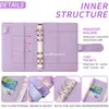 En Stock Agenda A6 Transfronteriza Patrón Mármol Cuero PU Carpeta Presupuesto Efectivo Cuaderno