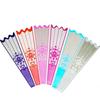 520 Bolsa de Embalaje de Flores Rayadas Casual Transparente Impermeable Transpirable Material de Flores Rosa Clavel Bolsa de Fuegos Artificiales