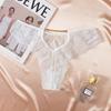 Roupa Íntima de Renda Sexy de Cintura Baixa Europeia e Americana para Mulheres, Puro Desejo, Calcinhas Quentes e Sexy, Roupa Íntima Feminina Pura Leve e Respirável