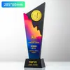 Nuevo Trofeo Creativo de Pizarra, Mármol y Cristal para Empleados Destacados, Reunión Anual Conmemorativa, Producción de Medallas Coloridas de Alta Gama