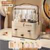 Caja de almacenamiento de cosméticos a prueba de polvo, tocador, gran capacidad, caja de almacenamiento multicapa, escritorio de dormitorio, almacenamiento avanzado de lápiz labial