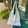 Bolsa Cruzada Versátil Nueva al por Mayor Estilo Coreano Hueca, Bolso Tejido, Bolso Casual Ins, Bolso Tote, Bolso de Ganchillo para Mujer