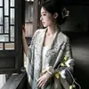 Bufanda retro de estilo étnico de algodón y lino para mujer, bufanda cuadrada grande para protección solar de otoño, adecuada para viajes y fotografía, chal para habitaciones con aire acondicionado