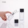 En stock botella de perfume de 30 ml 35 ml 15 botella de vidrio para perfume de bayoneta atmósfera de moda botella rectangular