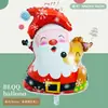 Nueva Serie de Decoración para Fiesta Navideña Mini Muñeco de Nieve, Anciano, Reno, Árbol de Navidad Globos de Papel de Aluminio Serie Navideña