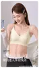 Ropa interior de gel de gelatina para copa engrosada con tirantes de hombro con purpurina fina, push-up invisible fresco, copa tridimensional ligera, sujetador sin aros