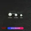 Brincos de Liga de Titânio F136 com Pérolas Naturais de Água Doce, Brincos de Pérola Botão, Piercings para Cartilagem com Rosca Interna, Joias para Piercing