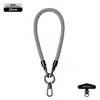 Nuevo cordón para teléfono móvil 6MM resistente para colgar en el cuello ajustable para exteriores anti-pérdida delicada cuerda trenzada para muñeca negra
