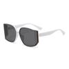 Jamie 910 Gafas Poligonales de Estilo Europeo y Americano Nuevas Gafas de Sol Curvas de PC Parasol para Exteriores Gafas de Sol de Gama Alta