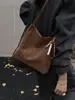 Bolsa Retrô com Estampa de Leopardo Transfronteiriça para Mulheres, Nova Bolsa de Ombro Versátil Outono e Inverno 2026, Bolsa Saco Casual Tendência Mais Vendida