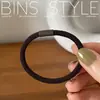 Acessórios de Cabelo Femininos Cor Básica Tom Terroso Elásticos de Cabelo Marrons Elásticos de Cabelo Elásticos Koreanos com Padrão Diagonal
