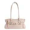 Elegante y minimalista bolso tote para mujer, nueva colección otoño 2026, diseño de alta calidad con hebilla de cinturón, bolso de hombro o para llevar debajo del brazo casual