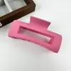 Especializado para comércio exterior transfronteiriço, vendas diretas personalizadas de fábrica, presilhas de cabelo com acabamento fosco, tamanho grande quadrado para cabelos grossos