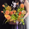 Festival de Mediados de Otoño Shang Jin Caja de Flores de Pasteles de Luna Chinos Caja de Regalo de Frutas Frescas Retro Caja de Regalo de Mano Regalos Hechos a Mano Caja de Empaque DIY
