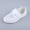Suministro de fábrica Zapatos de suela de PU con gancho y bucle de red única taller zapatos sin polvo blancos transpirables suela suave zapatos de baja antiestática