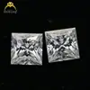 Moissanita Corte Princesa Blanco Forma Especial Fabricante Venta Directa Cuadrado Moissanita Piedra Suelta Venta al por Mayor Piedras a Juego